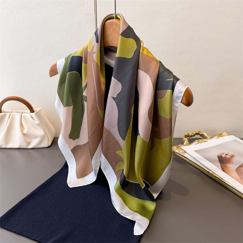 Silk Scarf Square - 2026 새로운 여성 스퀘어 스카프 모조