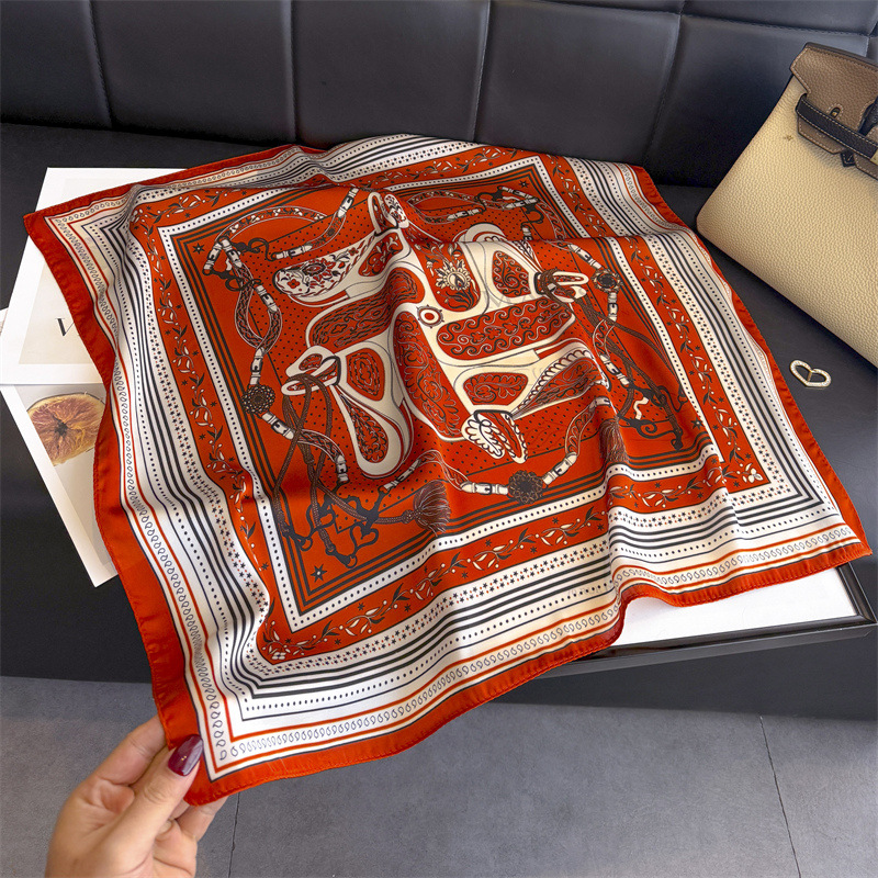 새로운 반다나 디자이너 실크 스퀘어 스카프 여성용 새틴 - Silk Scarf Square 리뷰 및 가격